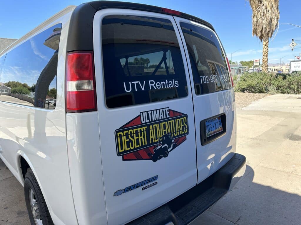 Ultimate Desert Adventures Chevy Shuttle Van