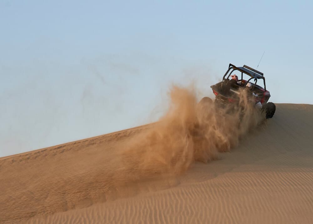 Dune buggy in the desert